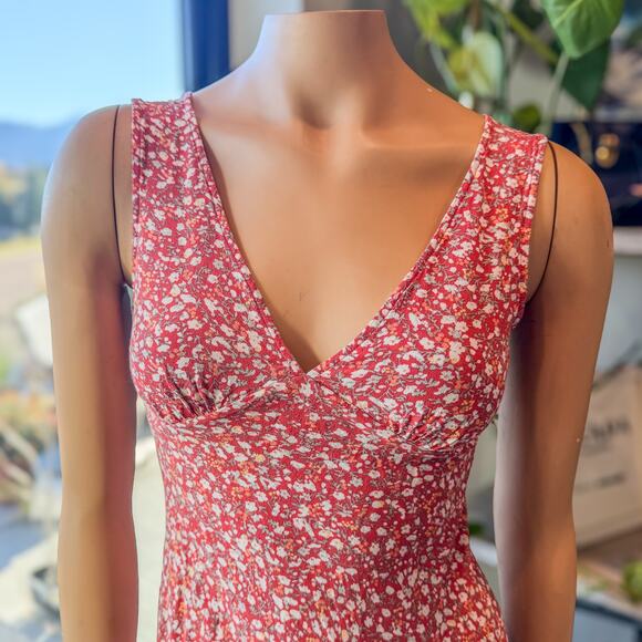 Rails Audrina Midi Dress in Red Ditsy, Feminine, Sleeveless, Women's Small - Picture 3 of 13